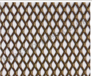 Expanded Steel Grille Mesh Gold Powder Coated 1220mm x 914mm x 1mm