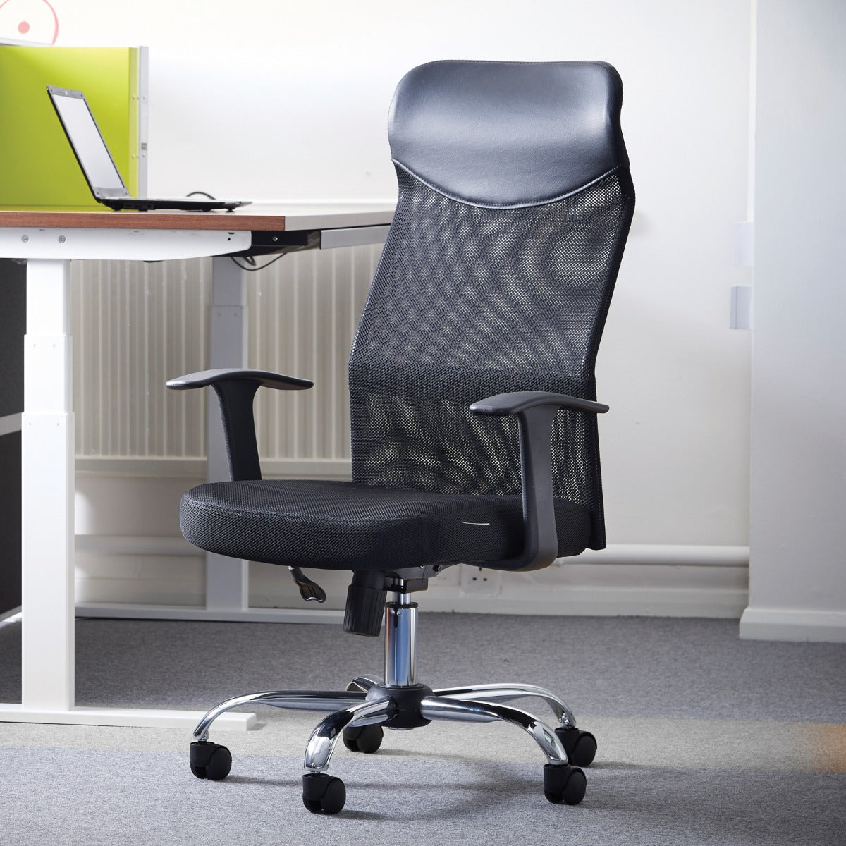 Aurora High Back Black Mesh Operators Office Chair North Yorkshire