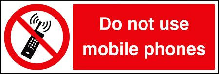 Do not use mobile phones