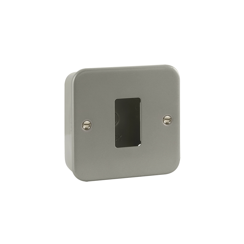 Click GridPro Metal Clad 1 Gang Frontplate and Back Box