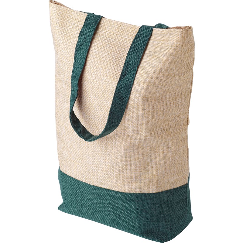 Imitation linen shopping bag