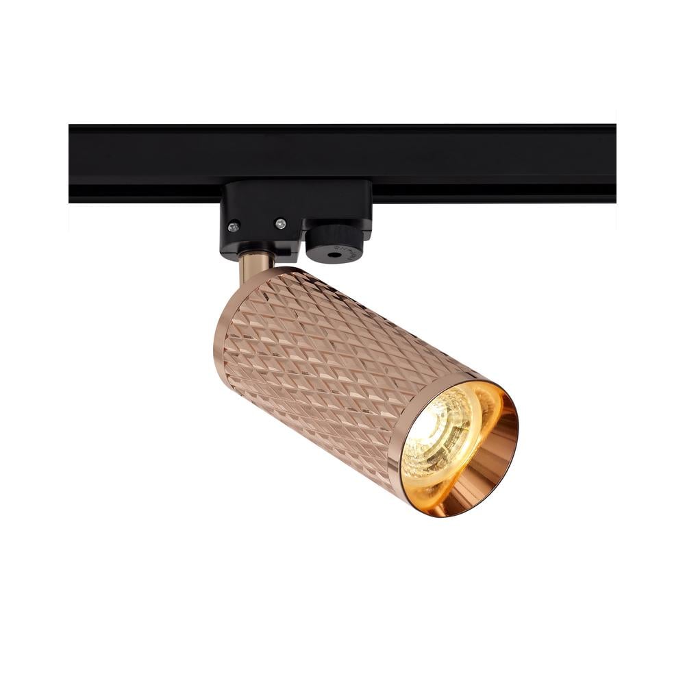 Luxuria Swirl Track Adjustable Spot Light 1xGU10 Rose Gold