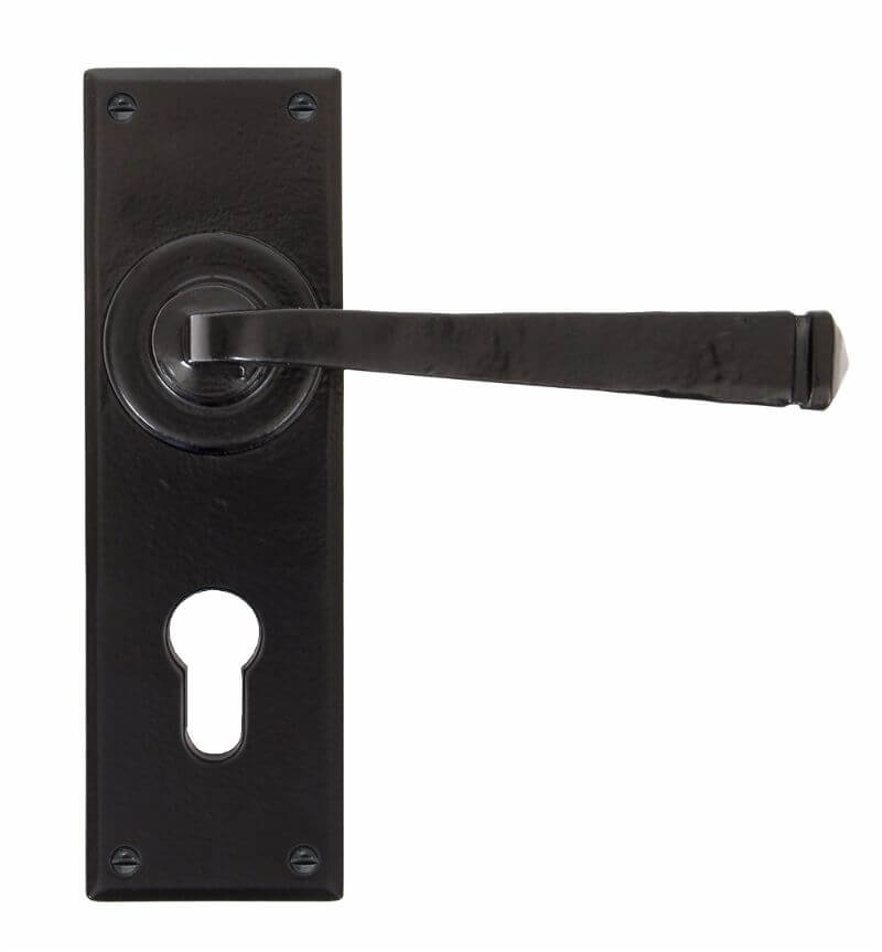 Anvil 33826 Black Euro Avon Lever Lock Set