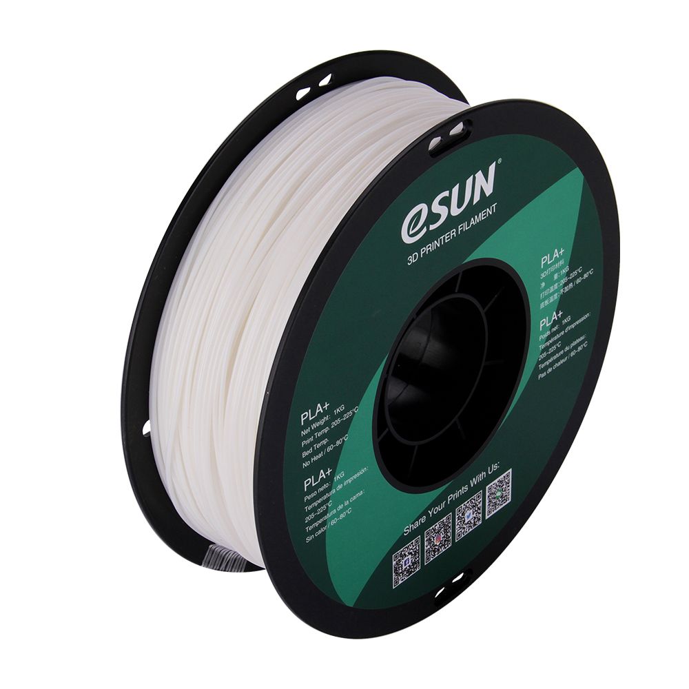 eSUN PLA+ White 1.75mm 1Kg 3D Printing filament