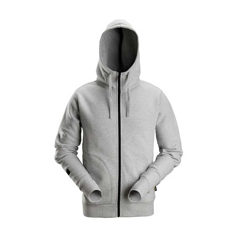 Snickers 2890 AW Full Zip Hoodie Grey Melangeange Size: XS