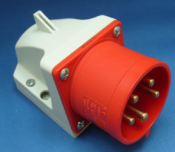 400V 5 Pin 32a Wall Mounted Appliance Plug IP44
[PCE-332/5P/W]