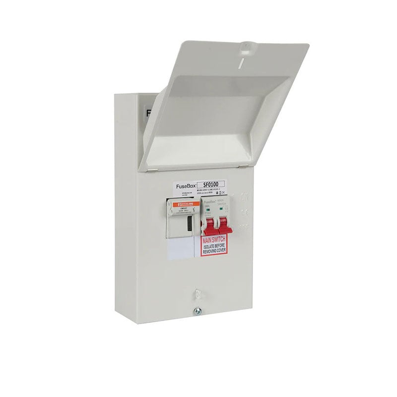 FuseBox Fused Switch 100A 100Ma Time Delayed Type A with Fuses