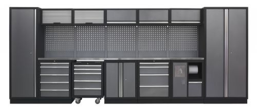 Sealey 12 Cabinet Set APMSSTACK01W & APMSSTACK01SS  - Superline Pro Range