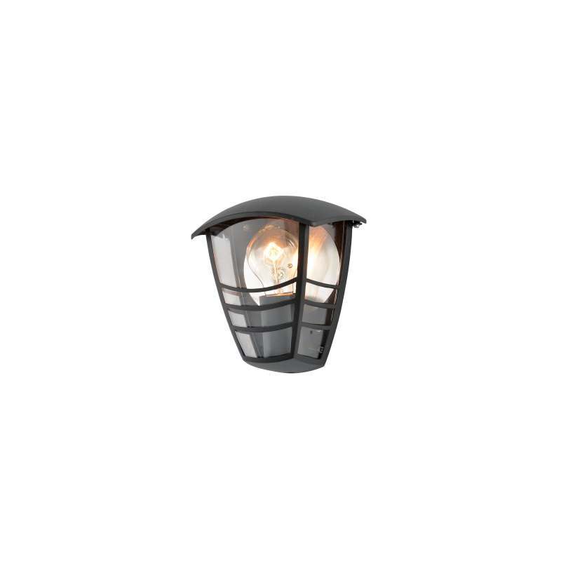 Forum Perdita Half Wall Lantern E27 Black