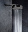 Orb Black Chrome Shower Head (75JBC)