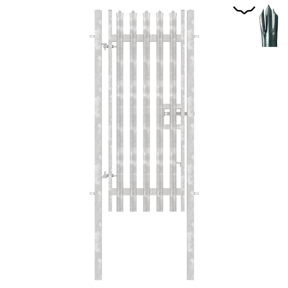 Single Leaf Gate & Post 2.4m H x 1mTriple Pointed 'D' Section 3.0mm