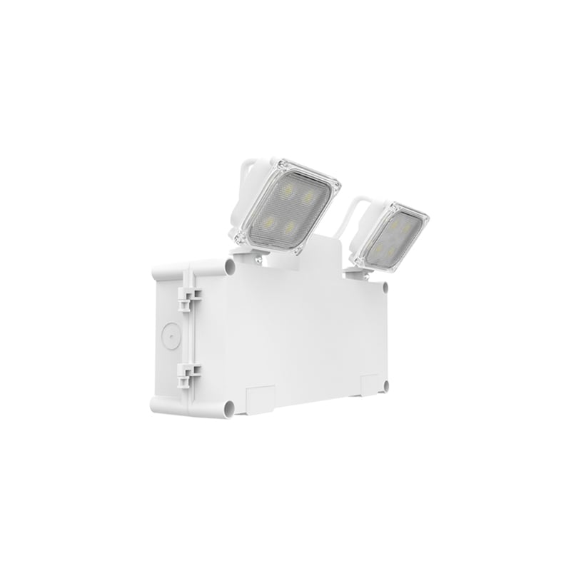 Kosnic Orda II Self-Test Twin-Spot LED Emergency Lights IP65 3W White