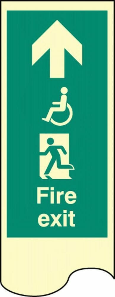 Door plate  -  disabled fire exit R photo