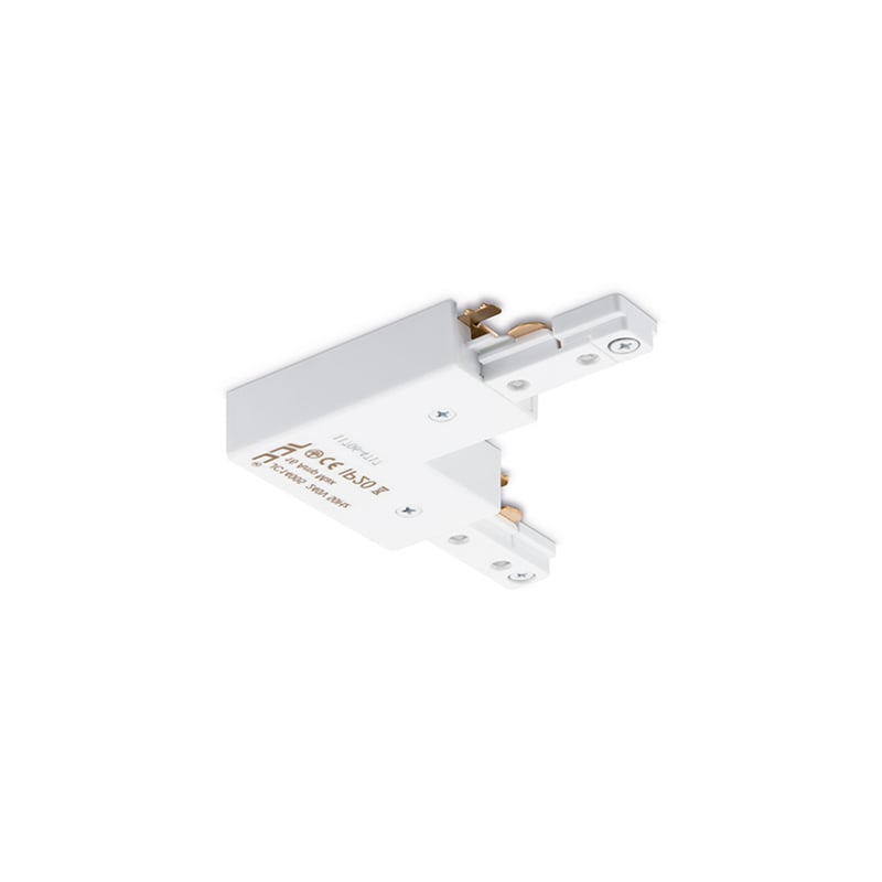 JCC Mainline Mains IP20 Adjustable Right-Angled/Straight Connector White