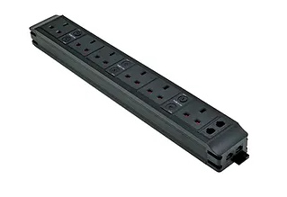 P-Pack-6/2DC - P-Pack Underdesk PDU with 6x UK Sockets, Dual Cat6