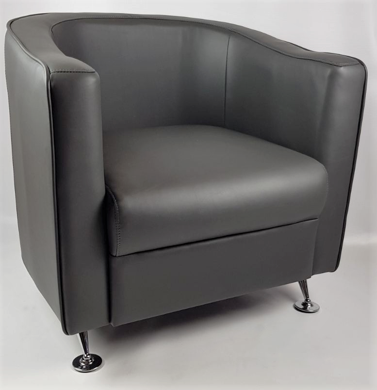 HB-022 Grey Tub Reception Chair UK