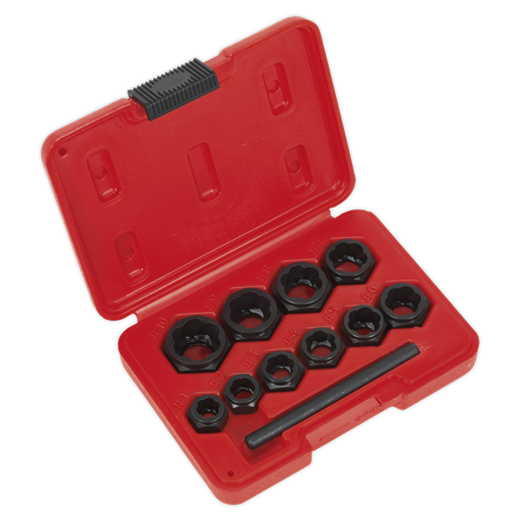 Sealey AK8183 Bolt Extractor Set 11pc Spanner Type