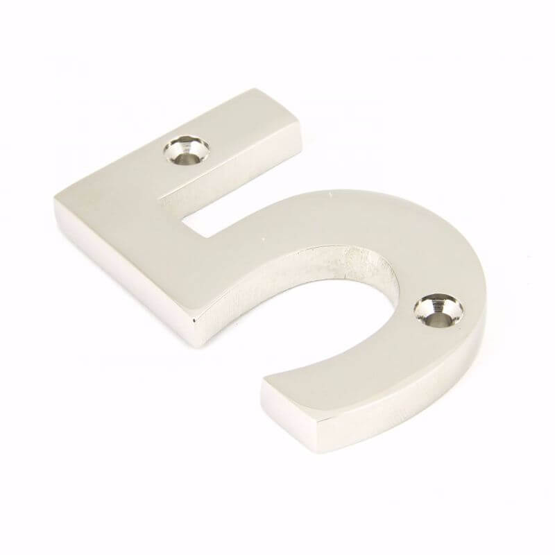 Anvil 90315 Polished Nickel Numeral 5