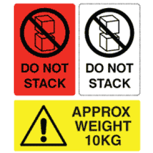 Shipping & Weight Warning Labels