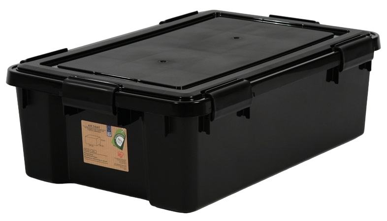 30 Litre Iris Weathertight / Airtight Plastic Storage Box - Black