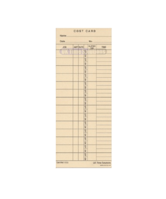 High Quality CCC Clocking&#45;In Card (Pack of 1000) For Blue Chip Companies
