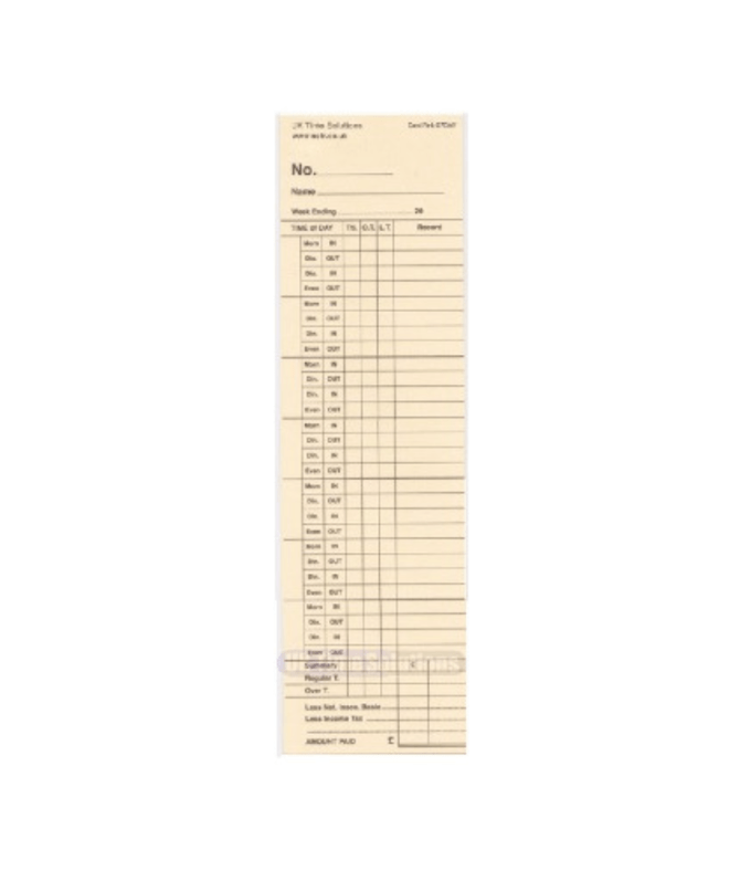 Trusted Leaders In C6704 Clipper Clocking&#45;In Card (Pack of 1000) For Absence Management