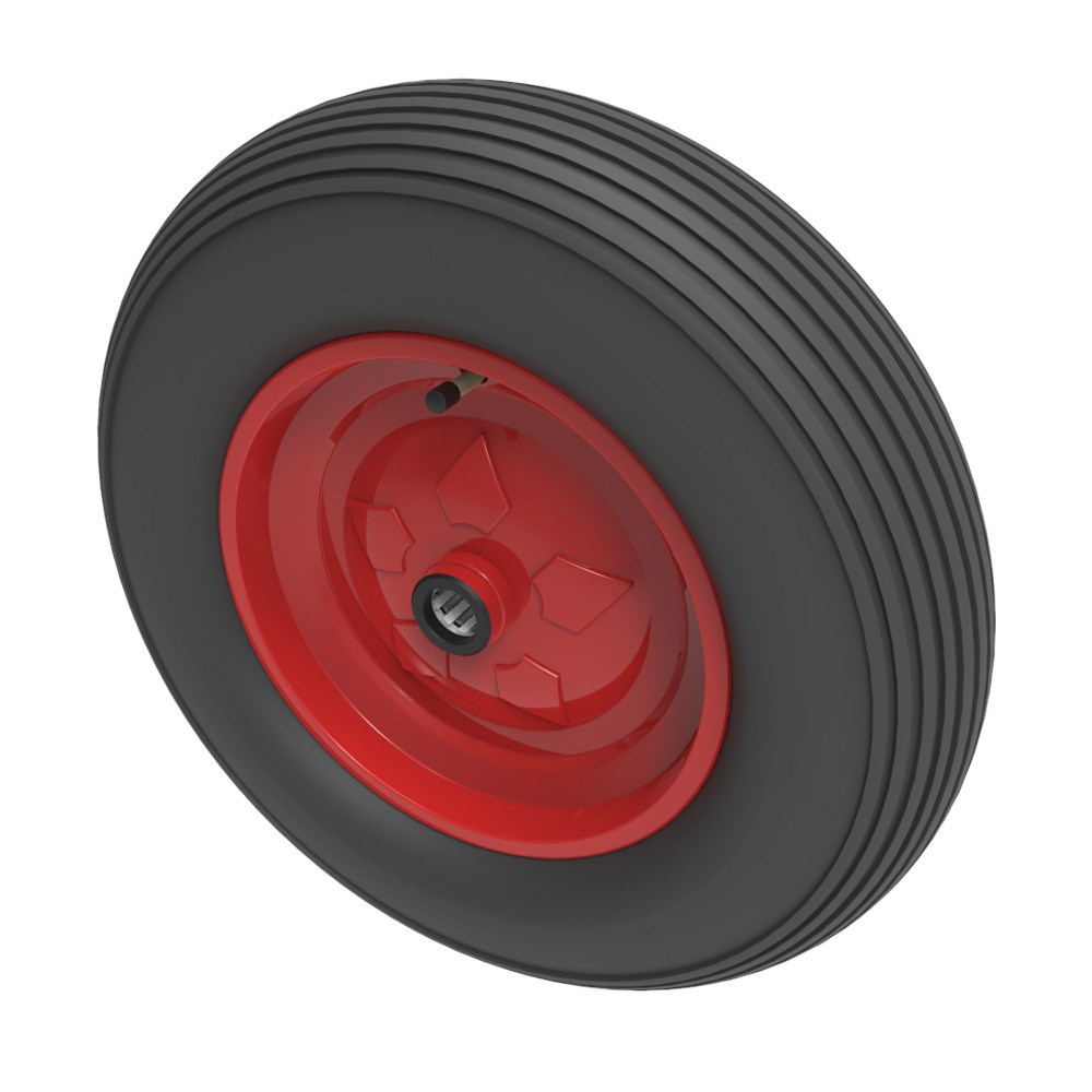 Pneumatic 400mm Roller Bearing Wheel 200kg Load