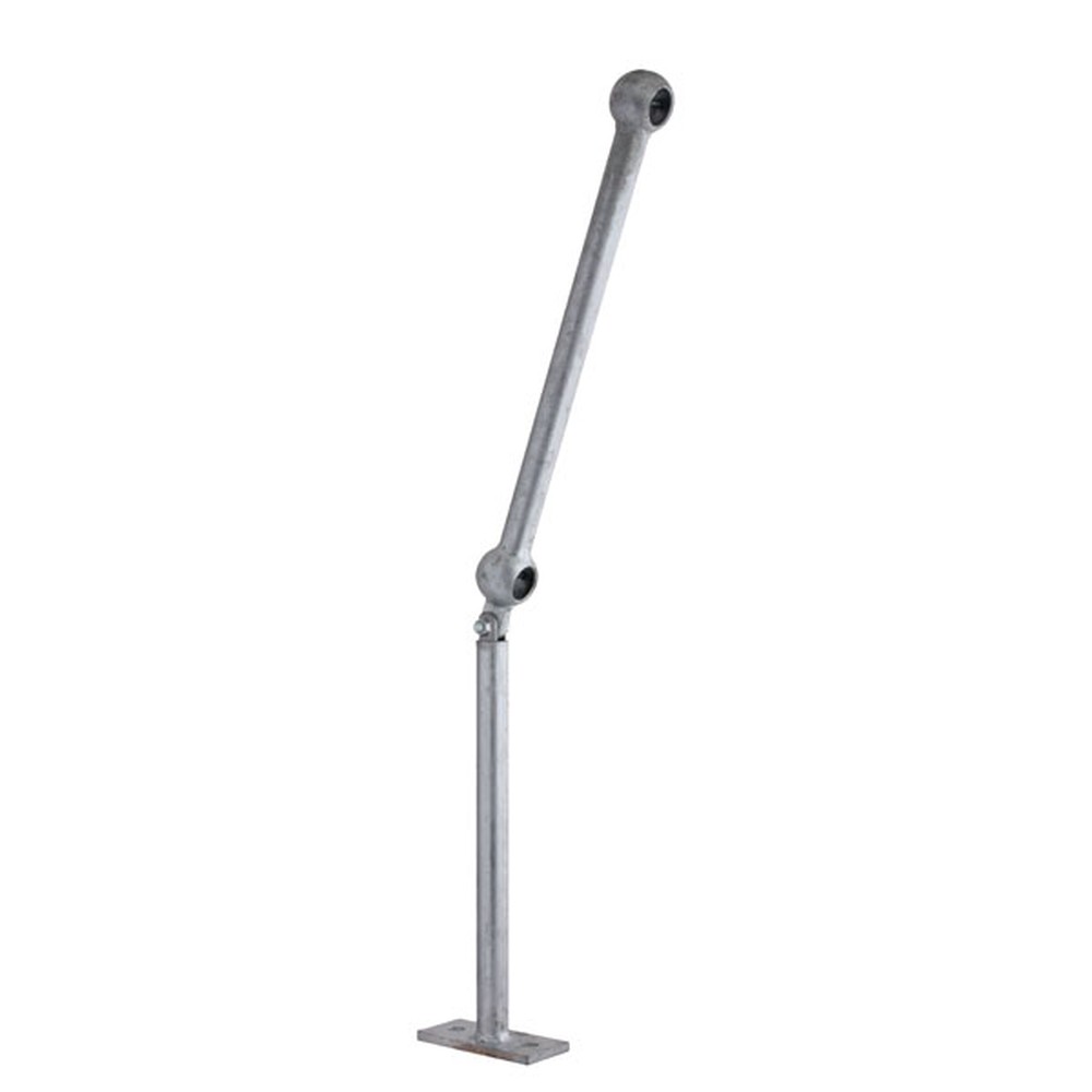 Adjustarail Galvanised Standards 4D To Suit 42.4mm Tube Inc. Grubscrews