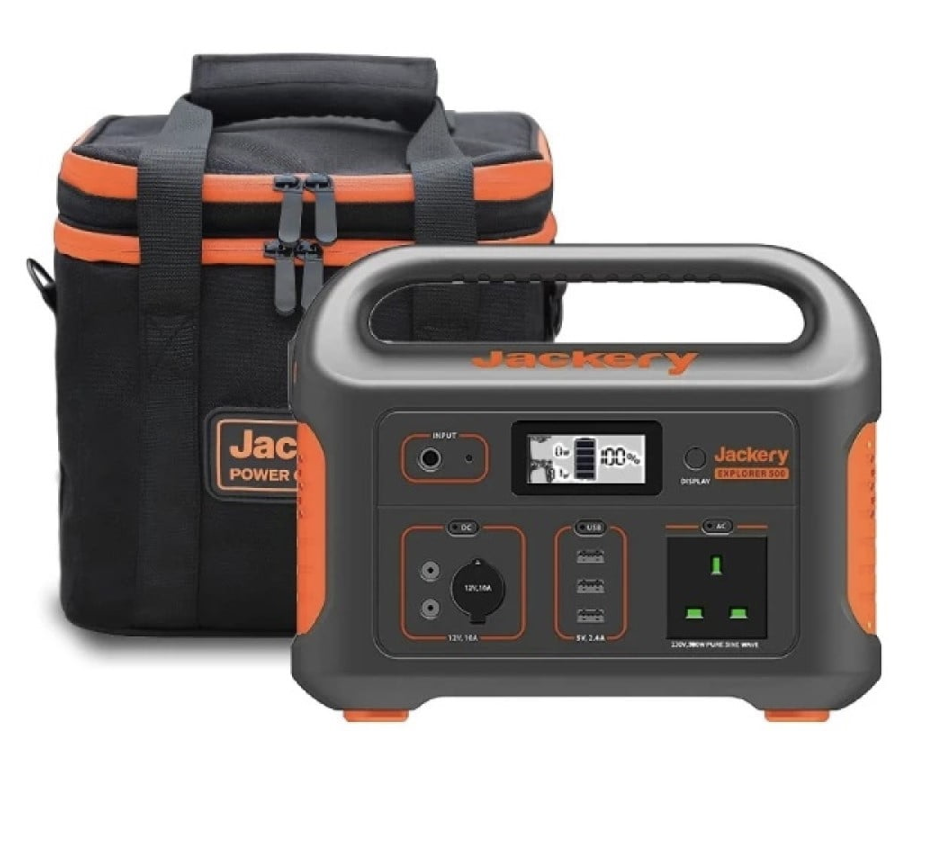 Jackery Explorer 500 Portable Power Station + Carrying Case