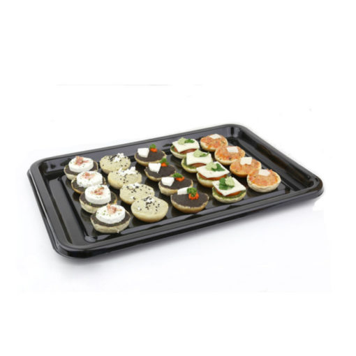 Suppliers Of DS17 - Rectangular Black Buffet Tray - 17'' - Cased 50 For Catering Hospitals