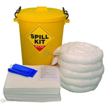 100 Litre Oil and Fuel Spill Kit in Plastic Drum VEOSORB Oil and Fuel Spill Kits
