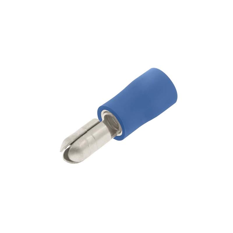 Unicrimp Blue 4mm Male Bullet Terminals (Pack of 100)