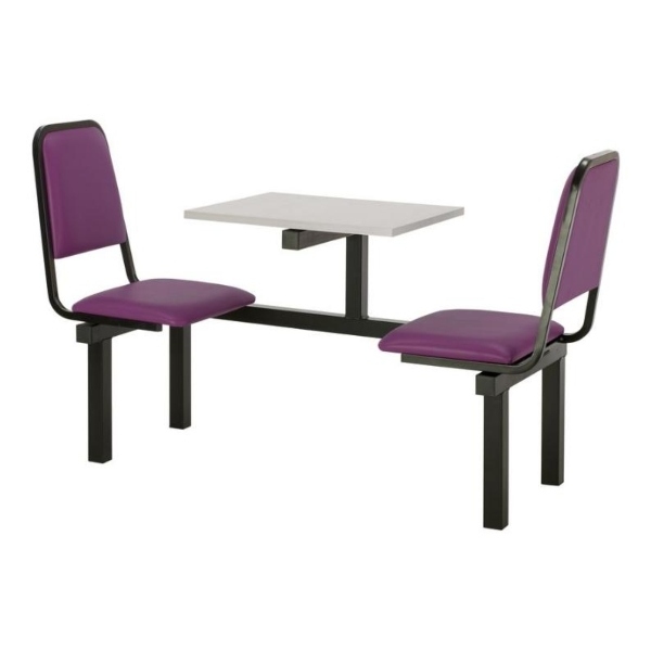 CU92 - 2-Seater Chester Canteen Unit - Purple, Grey