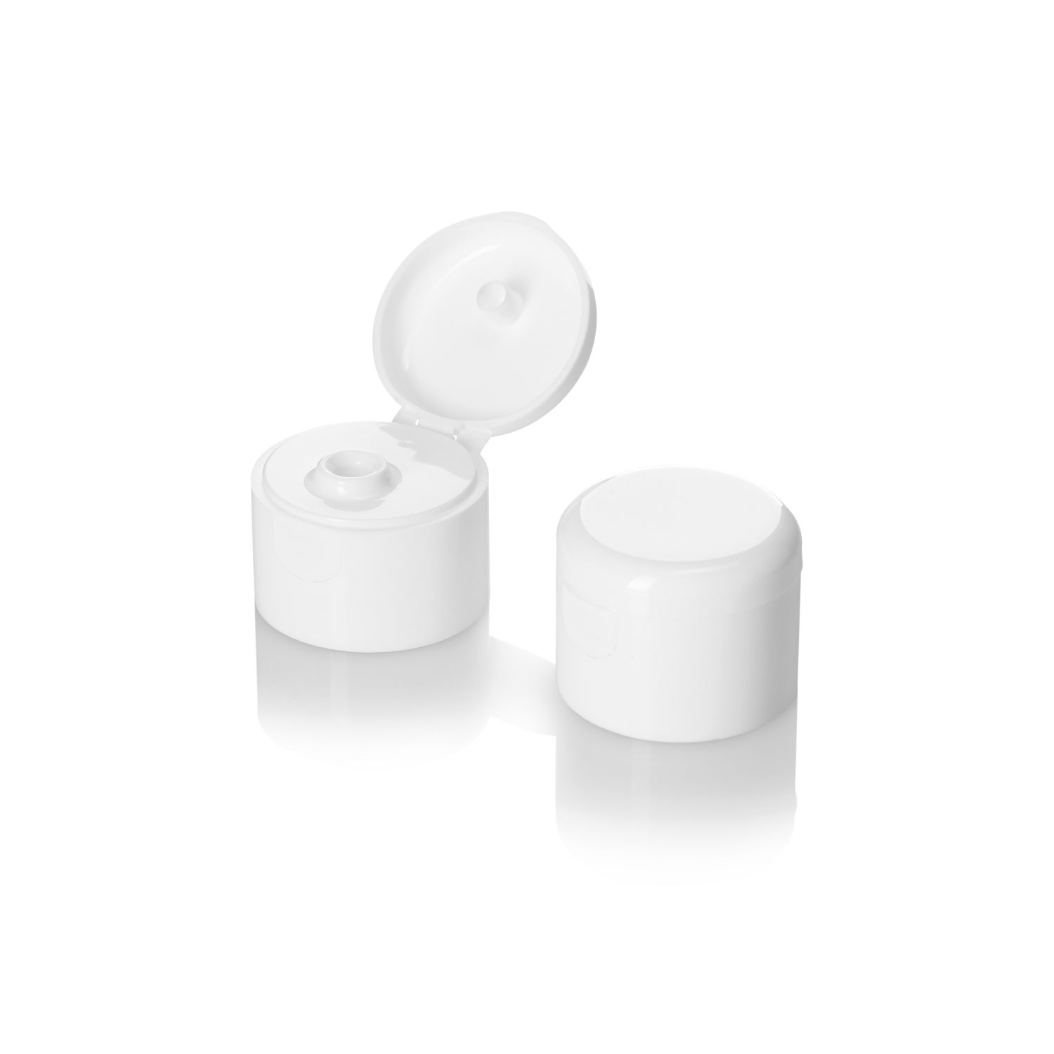 Stockists Of 28/410 White Flip Top Cap - Smooth