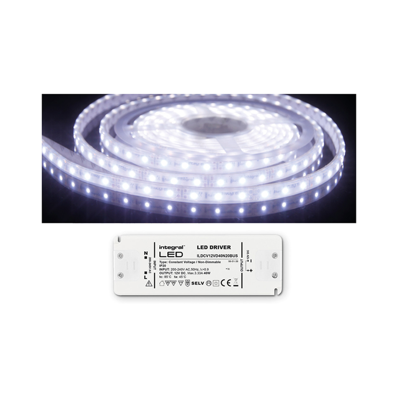 Integral 6W/M IP67 6500K LED Strip With Driver (Priced Per 5M)