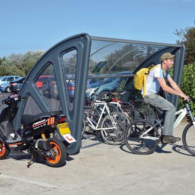 Aero� Cycle Shelter
                                    
	                                    Stylish Storage for up to 10 Bikes