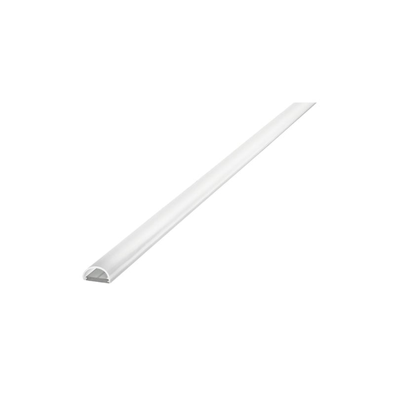 Integral Surface Mount Frosted Diffuser 13.8x8mm Aluminium Profile Rail 2 Metre