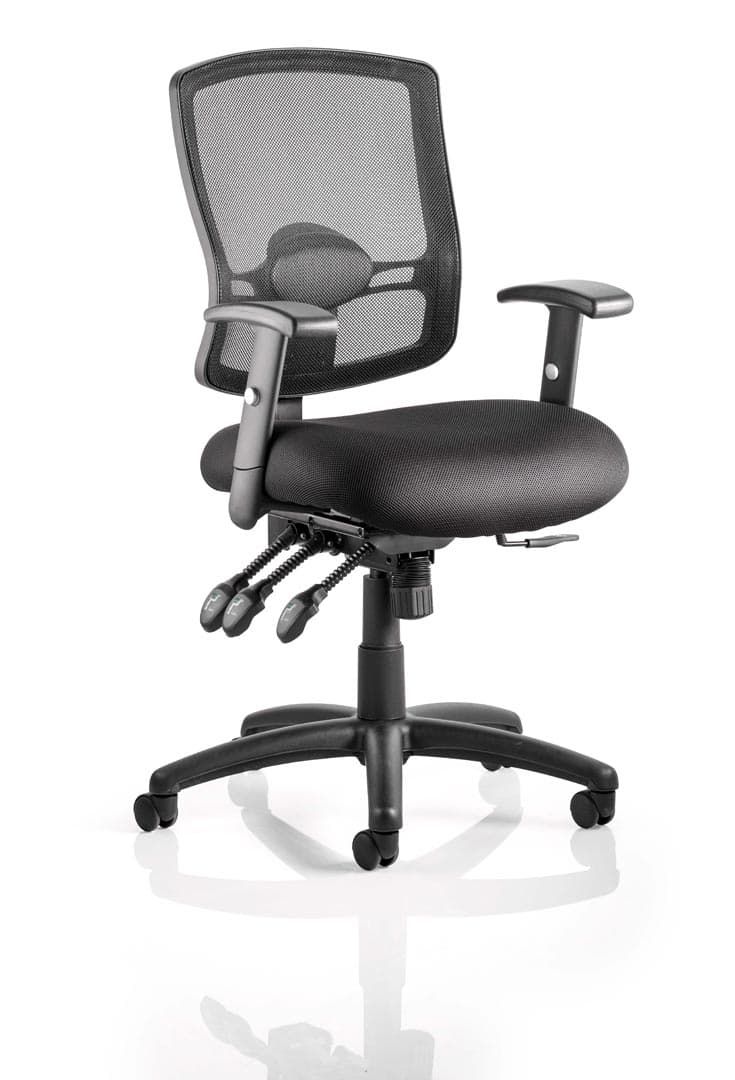 Providers Of Portland III Mesh Back and Fabric Seat Task Operator Office Chair - Multiple Colour Options Huddersfield