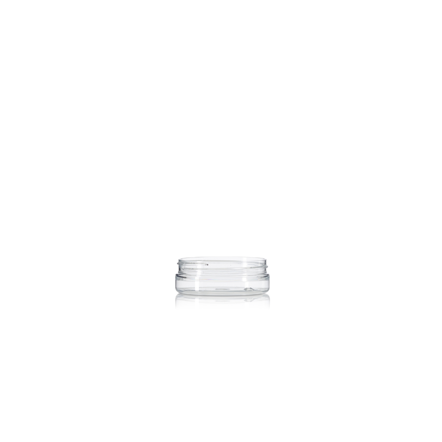 50ml Clear PET Straight-Sided Jar - 70/400 neck