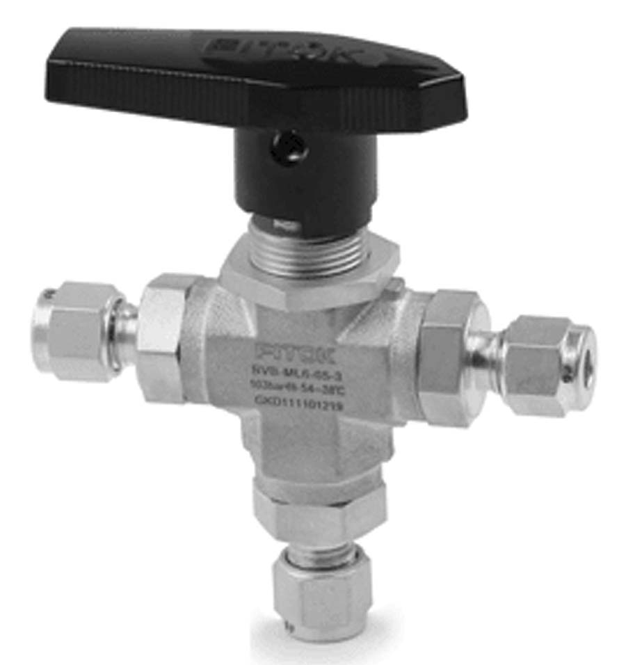 Compression Ball Valves &#45; 3 Port &#45; Imperial Medium Pressure