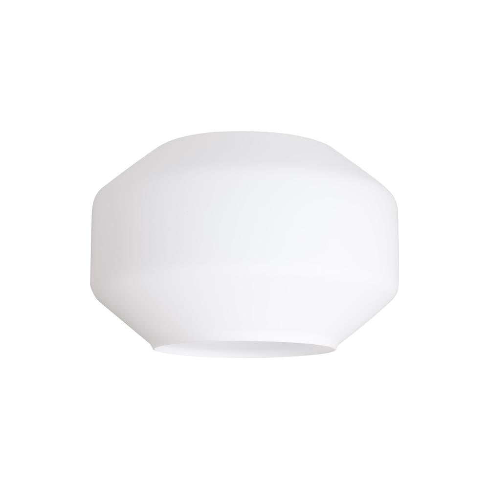 Luxuria Serena Chamfered Round 30cm Opal Glass (F) Lampshade