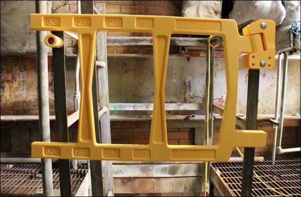 Chemical Resistant Self Closing Double Bar Safety Gates