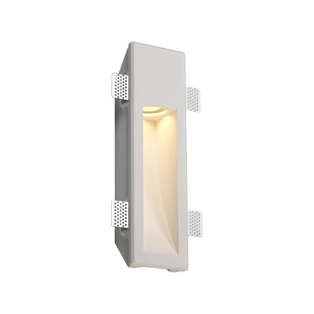 Luxuria Nadia Medium Recessed Wall Light 1xGU10 White Paintable Gypsum