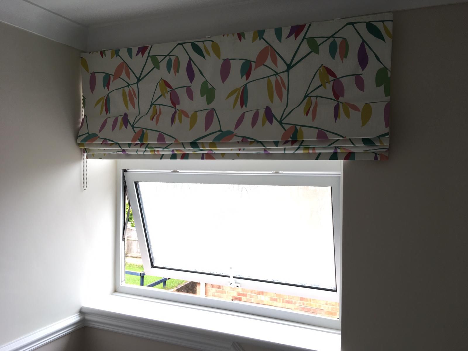 Roman Blinds With No Stitch Holes Option Nottinghamshire