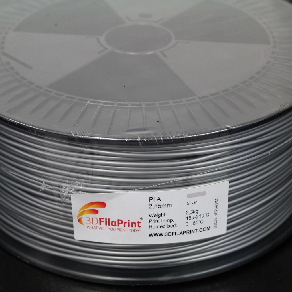 2.3KG 3D FilaPrint Silver Premium PLA 2.85mm 3D Printer Filament