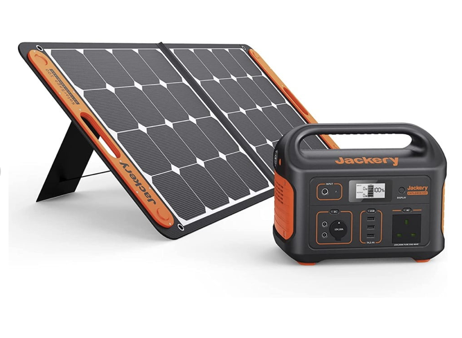 Jackery Explorer 500 Portable Power Station + SolarSaga 100W Solar Panel