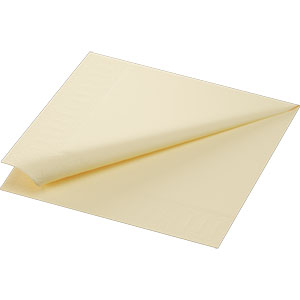 2Ply Buttermilk Napkins 40cm - D62P-BU Packed 125 For Catering Industry