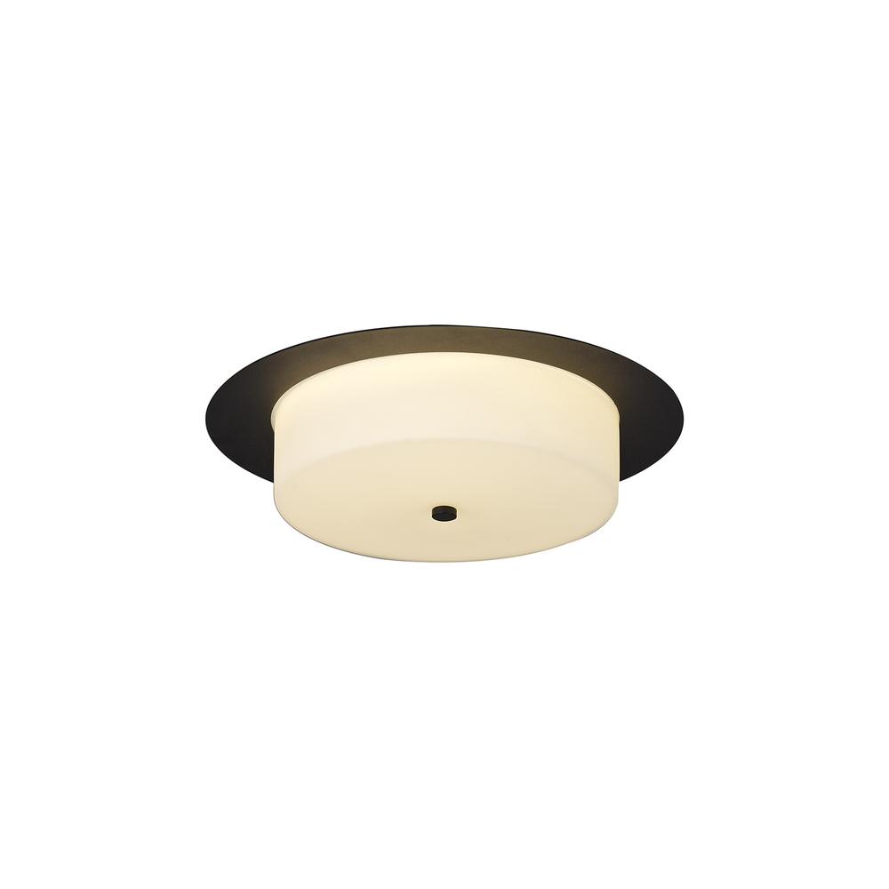 Luxuria Rigel 35cm Ceiling 18W LED 3000K 1080lm IP44 Sand Black