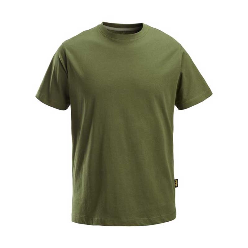 Snickers 2502 Classic T-Shirt Khaki Green Size: L