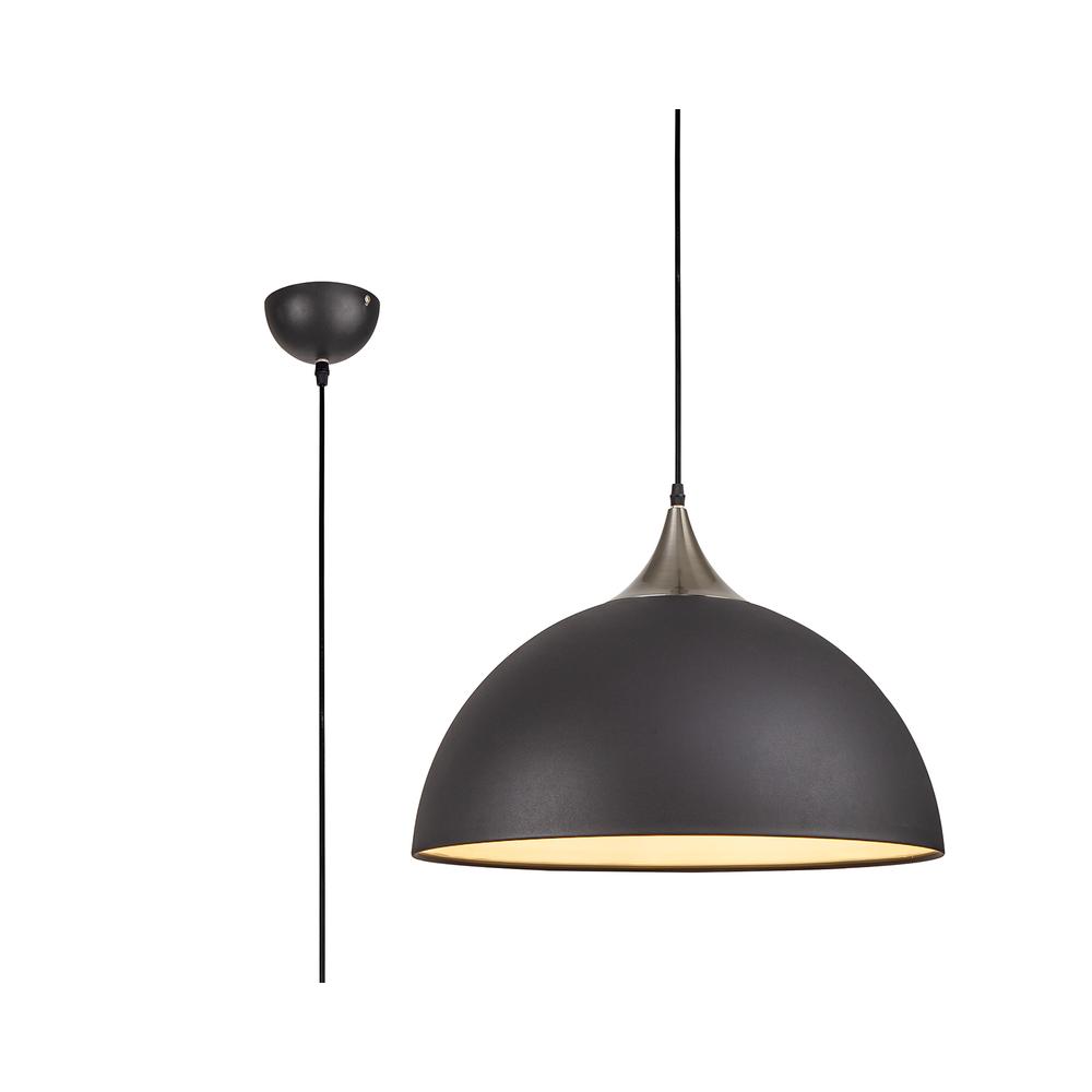 Luxuria Finnick 50cm Large Pendant Light E27 Graphite/Satin Nickel